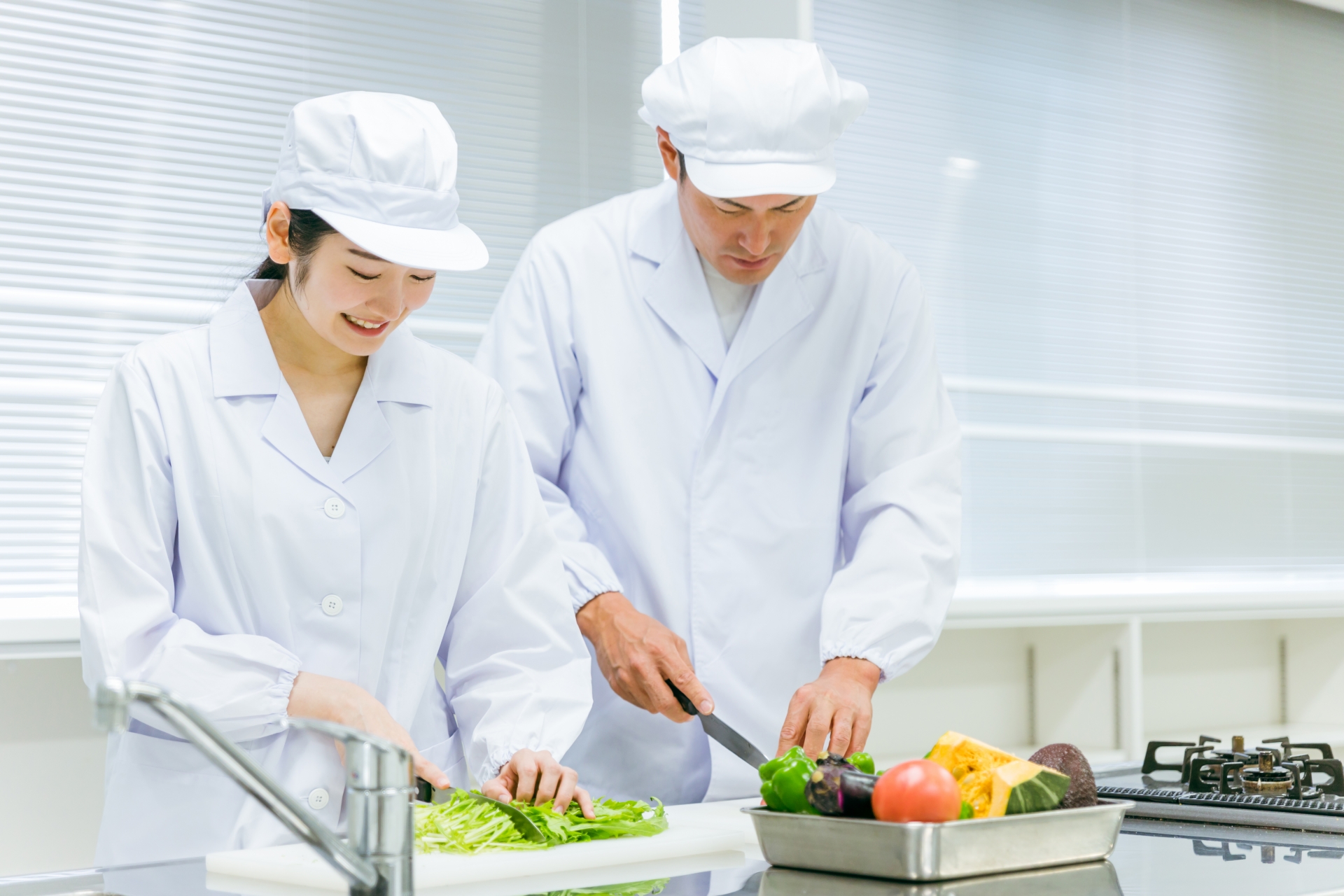 障がい者施設での調理補助